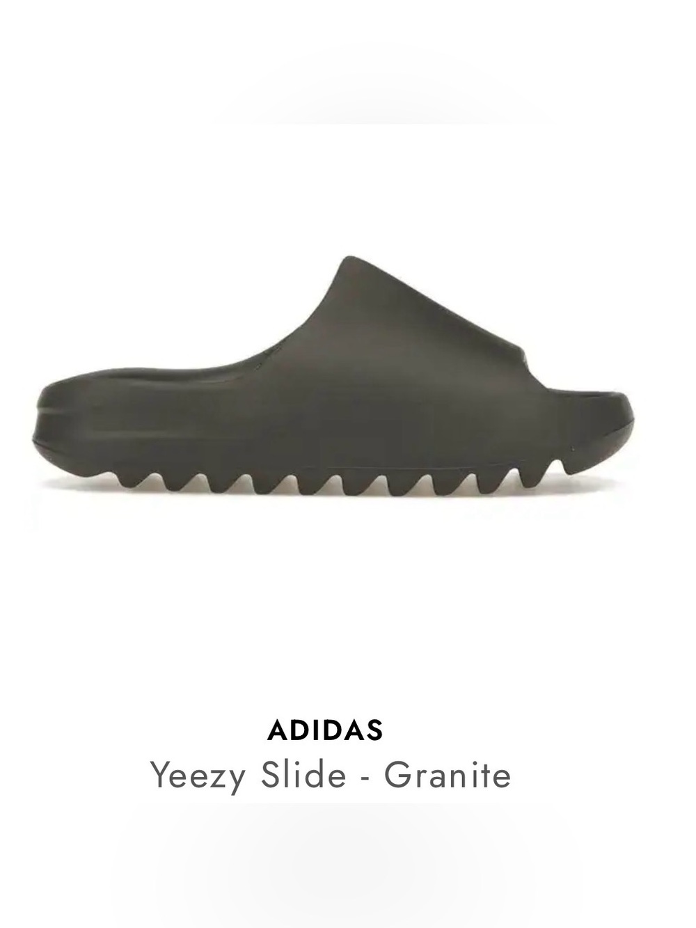 NIB Yeezy Slide - Granite SZ 14 men